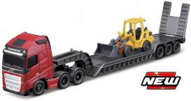 Volvo - FH16 + L250H red/grey/yellow - 1:64 - Maisto - 11541-18998 - mai11541-18998 | Toms Modelautos Volvo - FH16 + L250H red/grey/yellow - 1:64 - Maisto - 11541-18998 - mai11541-18998 | Toms Modelautos