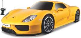 Porsche  - 918 Spyder yellow - 1:14 - Maisto - 81249 - mai81249 | Toms Modelautos