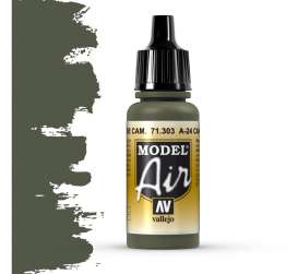 Paint Accessoires - A-24M Camouflage Green - Vallejo - val71303 - val71303 | Toms Modelautos
