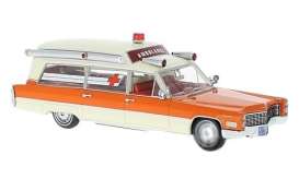 Cadillac  - 1966 orange/white - 1:43 - NEO Scale Models - 49539 - neo49539 | Toms Modelautos