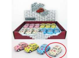 Volkswagen  - 1967 creme - 1:64 - Kinsmart - KT2543DFcr | Toms Modelautos