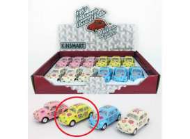Volkswagen  - 1967 yellow - 1:64 - Kinsmart - KT2543DFy | Toms Modelautos