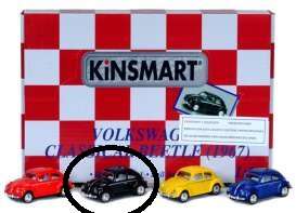 Volkswagen  - 1967 black - 1:64 - Kinsmart - KT2540Dbk | Toms Modelautos