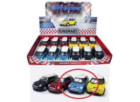 Mini  - Cooper S blue - 1:28 - Kinsmart - 5059D - KT5059Db | Toms Modelautos
