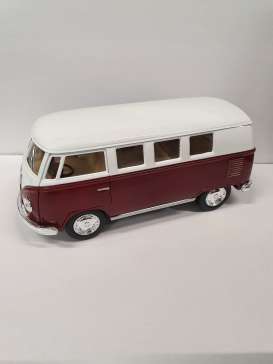 Volkswagen  - 1962 burgundy - 1:32 - Kinsmart - 5060D - KT5060Db | Toms Modelautos