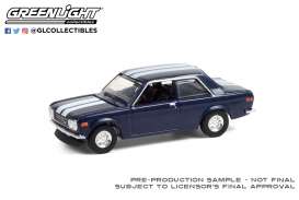 Datsun  - 510  1971 blue/white - 1:64 - GreenLight - 47070C - gl47070C | Toms Modelautos