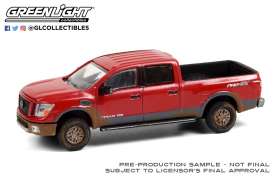 Nissan  - Titan XD 4X 2019 red - 1:64 - GreenLight - 47070E - gl47070E | Toms Modelautos