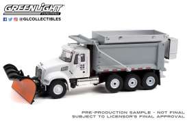 Mack  - Granite Dump Truck 2019 white/grey - 1:64 - GreenLight - 45130C - gl45130C | Toms Modelautos