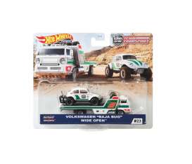 Volkswagen  - Baja Bug & Wide Open Truck white/green/red - 1:64 - Hotwheels - GJT44 - hwmvGJT44 | Toms Modelautos