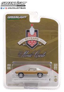 Chevrolet  - Monte Carlo 1970 sand - 1:64 - GreenLight - 28060B - gl28060B | Toms Modelautos