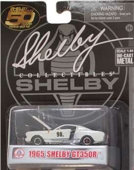Shelby - GT350R #98 1965 white/blue - 1:64 - Shelby Collectibles - shelbyGT350R-98 | Toms Modelautos Shelby - GT350R #98 1965 white/blue - 1:64 - Shelby Collectibles - shelbyGT350R-98 | Toms Modelautos