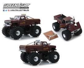 Ford  - F-250 Monster Truck 1979 brown - 1:18 - GreenLight - 13540 - gl13540 | Toms Modelautos