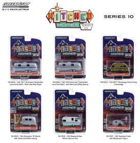 Assortment/ Mix  - Hitched homes series 10 various - 1:64 - GreenLight - 34100 - gl34100 | Toms Modelautos