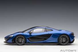 McLaren  - P1 azure blue - 1:18 - AutoArt - 76061 - autoart76061 | Toms Modelautos