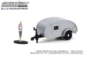 Teardrop Caravan  - 1972 silver - 1:64 - GreenLight - 34100F - gl34100F | Toms Modelautos