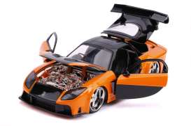 Mazda  - RX-7 F&F  1993 orange/black - 1:24 - Jada Toys - 30732 - jada30732 | Toms Modelautos