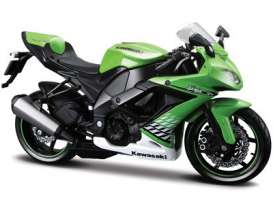 Kawasaki  - 2010 green/black - 1:12 - Maisto - 31187gn - mai31187gn | Toms Modelautos