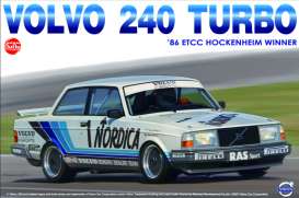 Volvo  - 240 1986 white/blue - 1:24 - NuNu Hobby - nunu24013 - nunu24013 | Toms Modelautos