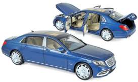 Mercedes Benz - Maybach 2018 light blue metallic - 1:18 - Norev - 183425 - nor183425 | Toms Modelautos Mercedes Benz - Maybach 2018 light blue metallic - 1:18 - Norev - 183425 - nor183425 | Toms Modelautos