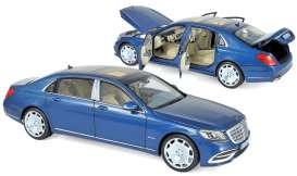 Mercedes Benz  - Maybach 2018 light blue metallic - 1:18 - Norev - 183425 - nor183425 | Toms Modelautos