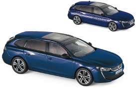Peugeot  - 508 SW GT 2018 dark blue - 1:43 - Norev - 475828 - nor475828 | Toms Modelautos