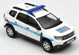 Dacia  - Duster 2018 white/blue - 1:43 - Norev - 509011 - nor509011 | Toms Modelautos