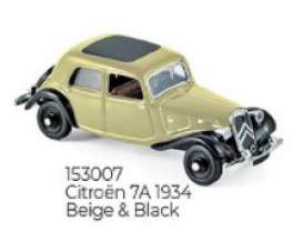 Citroen  - 1934 beige/black - 1:87 - Norev - 153007 - nor153007 | Toms Modelautos