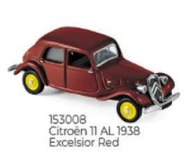 Citroen  - 1938 red - 1:87 - Norev - 153008 - nor153008 | Toms Modelautos