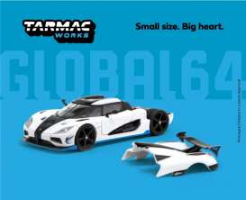 Koenigsegg  - Agera white - 1:64 - Tarmac - T64G-005-RS1 - TC-T64G005RS1 | Toms Modelautos