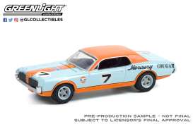 Mercury  - Cougar 1967 blue/orange - 1:64 - GreenLight - 41130B - gl41130B | Toms Modelautos
