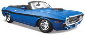 Dodge  - Challenger 1970 blue - 1:24 - Maisto - 31264b - mai31264b | Toms Modelautos