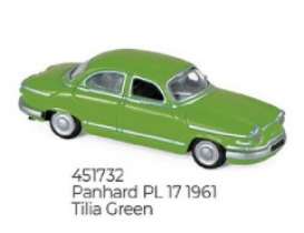 Panhard  - PL 17 1961 green - 1:87 - Norev - 451732 - nor451732 | Toms Modelautos