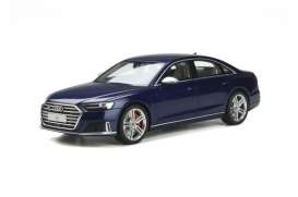 Audi  - S8 2020 blue - 1:18 - GT Spirit - GT313 - GT313 | Toms Modelautos