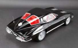 Chevrolet  - Corvette Split Window  1963 black on red - 1:12 - Acme Diecast - US010 - GTUS010 | Toms Modelautos