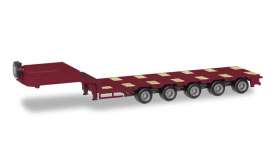 Trailer  - Goldhofer red - 1:87 - Herpa - 076388-009 - herpa076388-009 | Toms Modelautos