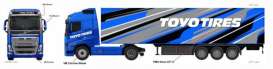 Volvo  - FH 16 blue/grey - 1:43 - Bburago - 31461T - bura31461T | Toms Modelautos