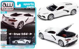 Chevrolet  - Corvette 2020 white - 1:64 - Auto World - SP065B - AWSP065B | Toms Modelautos