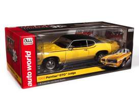 Pontiac  - GTO 1969 yellow - 1:18 - Auto World - AMM1252 - AMM1252 | Toms Modelautos