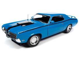Mercury  - Cougar 1970 blue - 1:18 - Auto World - AMM1253 - AMM1253 | Toms Modelautos