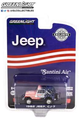 Jeep - CJ-7 1982 white/red/blue - 1:64 - GreenLight - 30281 - gl30281 | Toms Modelautos Jeep - CJ-7 1982 white/red/blue - 1:64 - GreenLight - 30281 - gl30281 | Toms Modelautos