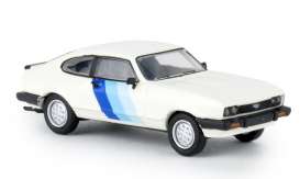 Ford  - Capri white/blue - 1:87 - Brekina - BRE19554 - brek19554 | Toms Modelautos