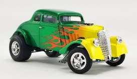 Willys  - Gasser  1933 green/yellow - 1:18 - Acme Diecast - 1800917 - acme1800917 | Toms Modelautos