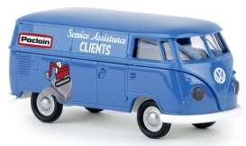 Volkswagen  - T1B blue - 1:87 - Brekina - 32716 - brek32716 | Toms Modelautos