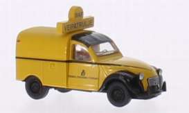 Citroen  - 2CV yellow - 1:87 - Brekina - 14180 - brek14180 | Toms Modelautos