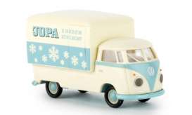 Volkswagen  - T1B 1960 blue/white - 1:87 - Brekina - BRE32454 - brek32454 | Toms Modelautos