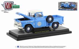 Chevrolet  - Apache 1957 blue - 1:24 - M2 Machines - 40300-81 - M2-40300-81B | Toms Modelautos