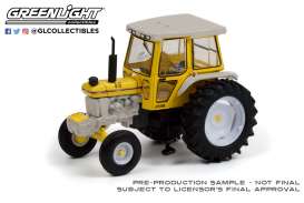 Tractor  - 1990 white/yellow - 1:64 - GreenLight - 48050E - gl48050E | Toms Modelautos