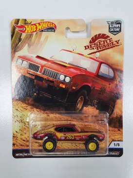Oldsmobile  - 442 1970 red/yellow - 1:64 - Hotwheels - FYN74 - hwmvFYN74 | Toms Modelautos