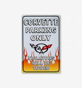 Tac Signs  - Corvette white/orange - Tac Signs - M585 - tacM585 | Toms Modelautos