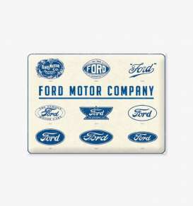 Tac Signs 3D  - Ford white/blue - Tac Signs - NA23299 - tac3D23299 | Toms Modelautos